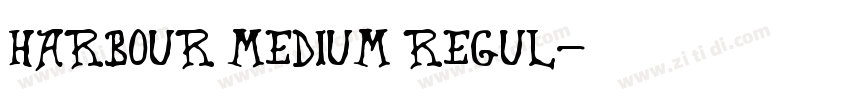 Harbour Medium Regul字体转换
